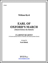 EARL OF OXFORD'S MARCH CLARINET QUARTET P.O.D. cover